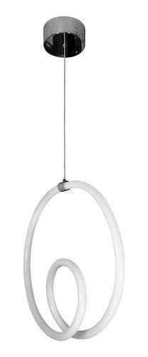 Lámparas Decorativas Colgantes Modernas 18w Dekor Dl-2418 Estructura Cromo