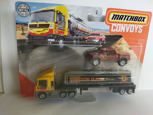 Matchbox Convoys Cabover Tanker Dragon Slayer Petrol Trailer