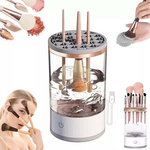 Brocha De Limpieza Automática, Brochas De Maquillaje, Herram