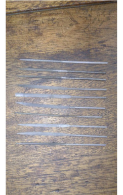 Juego Set Limas Matricero 140mm X 10u