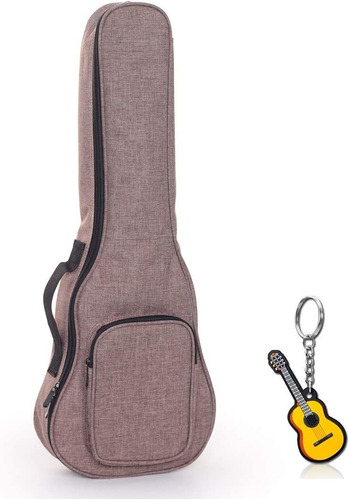 Longteam Lino Simple Ukulele Case 10mm Esponja Impermea...