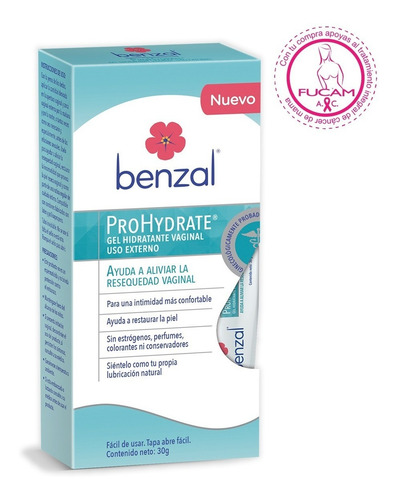 Benzal Gel Hidratante Íntimo Uso Externo Prohydrate