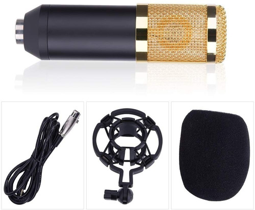 Imagen 5 de 10 de Microfono Condensador Profesional De Estudio Kit Tripode