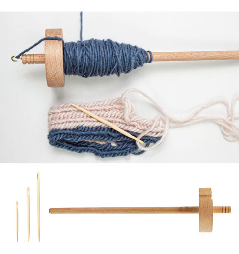 Drop Spindle Top Whorl Yarn Juego De Husillo De Gota Tallado
