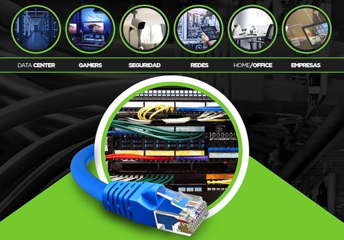 Imagen 2 de 10 de Cable Red 5 Metros Cat 6 Rj45 Utp Armado Ethernet Interior