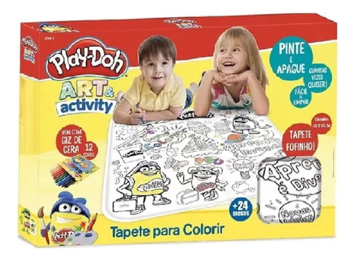 Play Doh Tapete Para Colorir Com Giz De Cera F00544