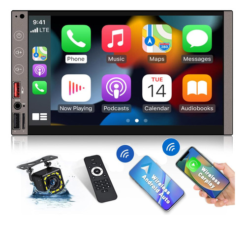 Receptor Estéreo Inalámbrico De 7 Pulgadas Apple Carplay Y A