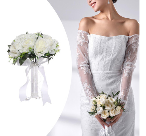 Ramo De Novia Con Flores Artificiales, Ramo De Novia