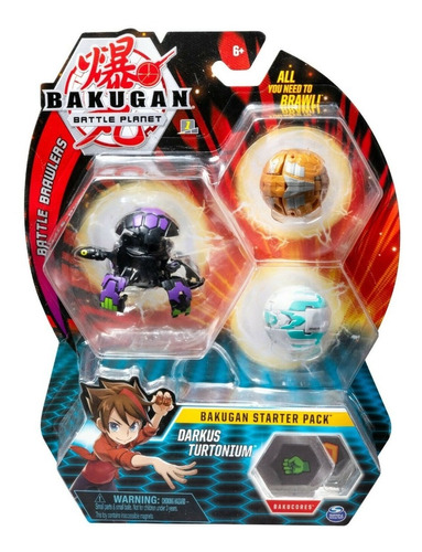Bakugan Starter Pack Darkus Turtonium - Spin Master