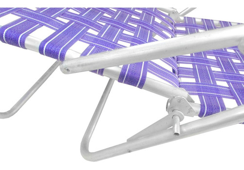 Silla Cama Plegable Playera Aluminio Nylon Ecology