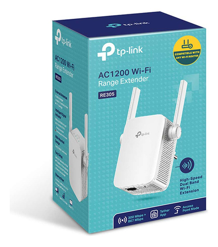 Extensor Wifi Tp-link Ac1200 2 Antenas 1200 Mbps 1 Wan/lan