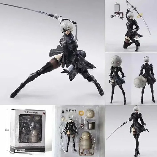 Colección De Figuras Nier: Automata 2b Y Machine Lifeform De