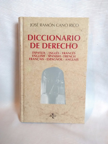 Diccionario De Derecho Cano Rico Español Ingles Frances