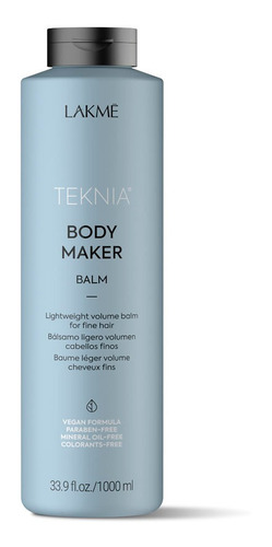 Bálsamo Voluminizador Cabellos Finos X1000ml Teknia Lakme
