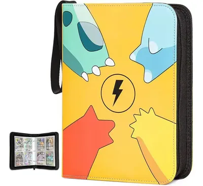 Fichário Para 400 Cartões Compatível Cartões Pokémon