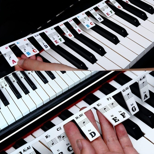 A Guía De Notas De Piano De Silicona Extraíble 88 Teclas