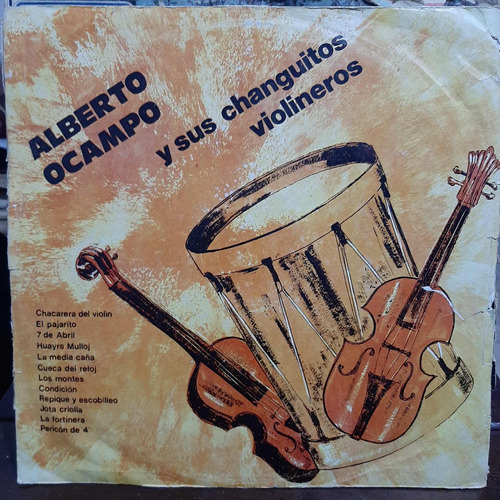 Vinilo Alberto Ocampo Y Sus Changuitos Violineros F5