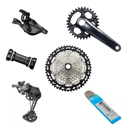 Grupo Kit Xt M8100 12v 1x12 10/51 Original Shimano C/nf