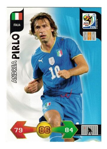 Carta Andrea Pirlo Adrenalyn Xl Mundial Suráfrica 2010 