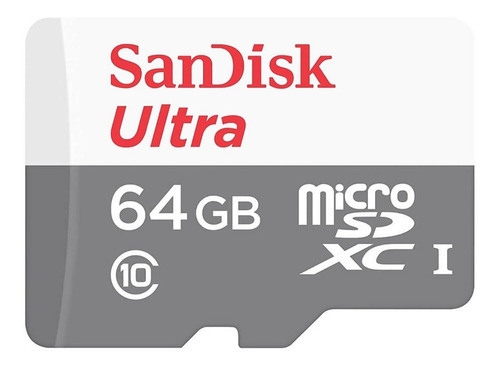 Tarjeta de memoria SanDisk SDSQUNR-064G-GN3MA Ultra con adaptador SD 64GB