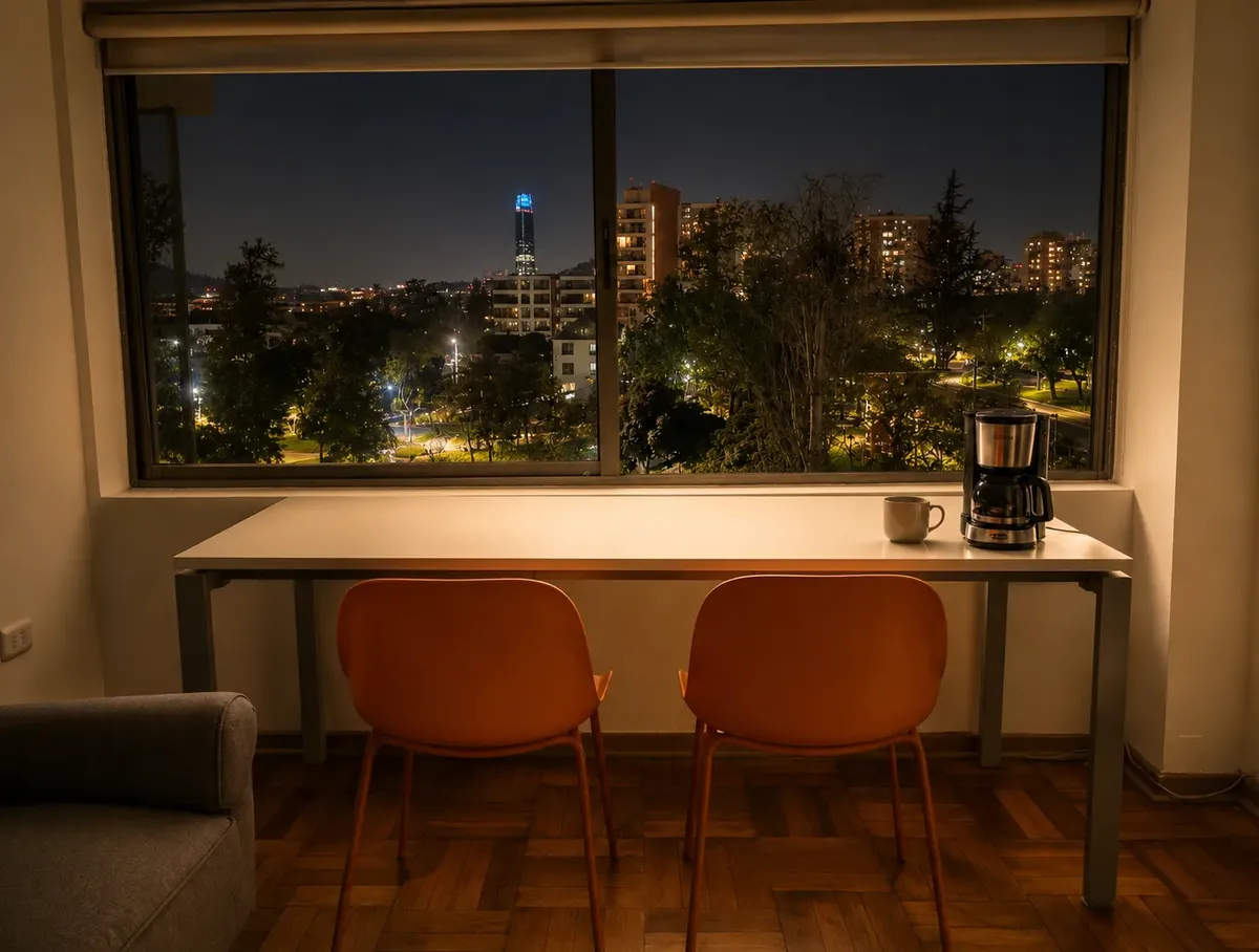 Imagen 3 de 16 de Departamento Amoblado Providencia Arriendo | 1d + 1b + 1e