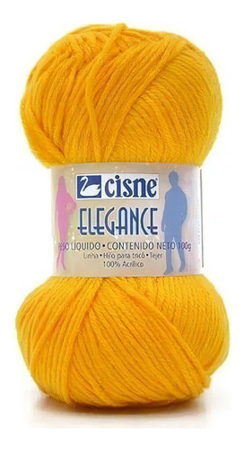 Fio Cisne Elegance Cores Vivas 100g 330 Vermelho Vivo Cor 302 AMARELO OURO