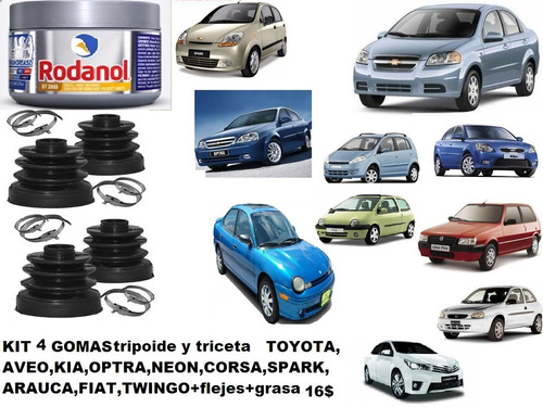 Goma Tripoide Goma Triceta Aveo,accent,kia Rio,swift El Par