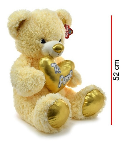 Peluche Oso Con Corazon Te Amo 52 Cm Phi Phi 5381