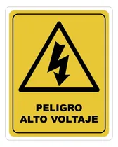 Comprar Señalamientos Seguridad Protección Civil Calibre 40 Color Alto Voltaje