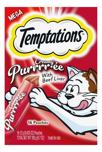 Temptations Creamy Puree - Sorpresas Para Gatos Sabor A Higa