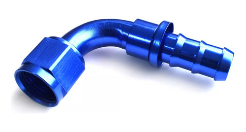 Acople Conexión Push On Hose 90° An10 Azul Ftx Fueltech