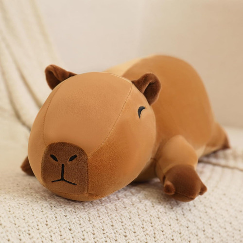 Peluche Capibara Suave Y Acolchado Para Ansiedad, 60 Cm De L