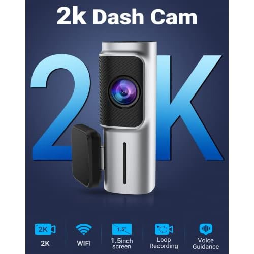 Cámara Frontal Tablero De Automóviles, Dash Cam 2k 25...