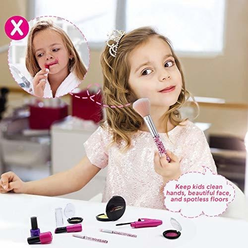 Imagen 7 de 7 de Kit De Maquillaje Seckton Para Niñas, 11 Piezas, No Tóxico,