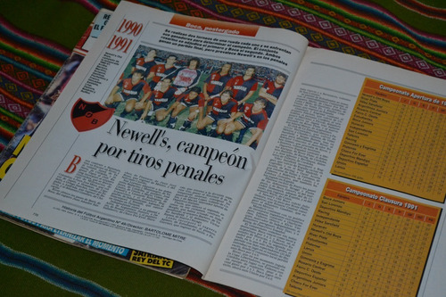 Historia Fútbol Argentino - Newells Campeón 90/91 Figuritas (Usado)