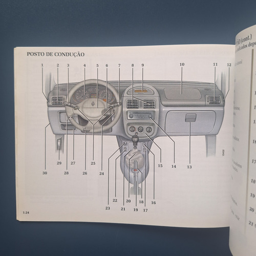 Manual Do Clio 2003 E/ou 2004 Original S/ Preenchimento (Usado)