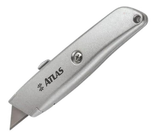 Cutter Trincheta Alambique trapezoidal retráctil de aluminio Atlas con hoja