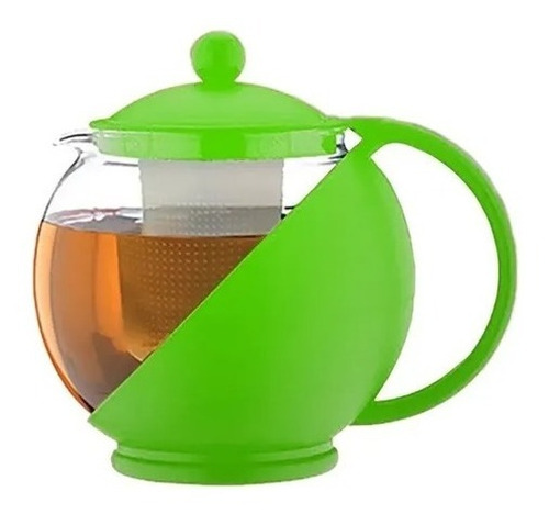 Tetera De Vidrio 1250ml Infusor Filtro Acero Inoxidable Té
