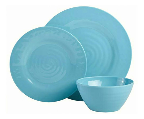 Juego De Vajilla Gibson Home De 12 Piezas Brist Melamine De