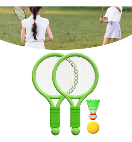 Conjunto De Pádel Infantil Para Niños, De Verde