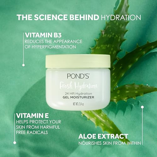Crema Hidratante Facial En Gel Con Extracto De Aloe Y Vitami