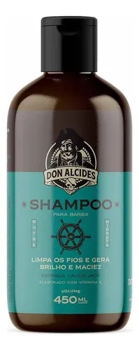 Shampoo Para Barba Hidratante 450ml Calico Jack Don Alcides