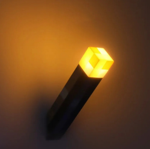 lampara minecraft Luz De Noche Lampara De Antorcha Decorativo Juguete lampara de escritorio led lampara led recargable