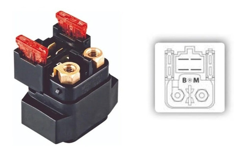 Imagem 3 de 9 de Rele De Partida Yamaha Ybr Factor Xtz 125 Todas - Magnetron