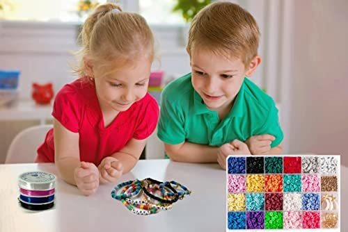 Cuentas Arcilla Planas Abecedario Para Joyas 4800pc 20 Color