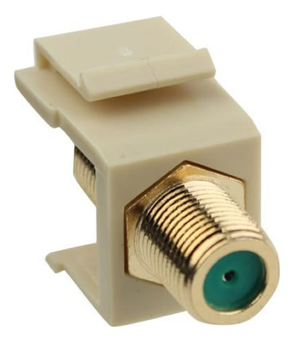 Inserção Keystone Para Conector F Banhado A Ouro 3ghz (amênd