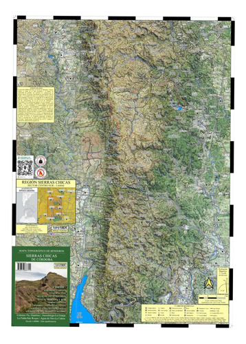 Mapa De Senderos Topotrek: Sierras Chicas