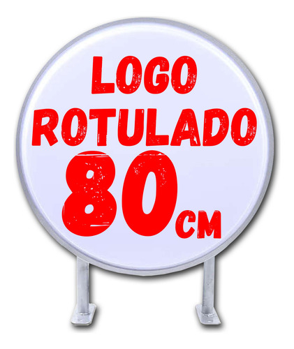 Letrero Luminoso Redondo Personalizado 80cm