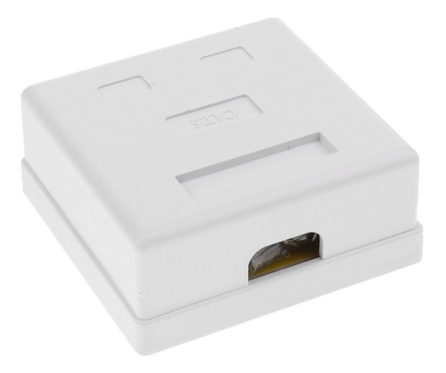 4 Piezas Caja De Salida Rj45 Cat6 Puertos Dobles Montaje