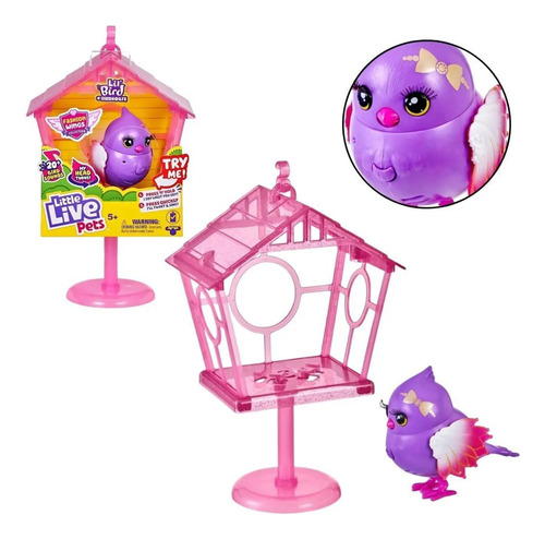 Little Live Pets Passarinho Na Gaiola Pretty Posh Fun